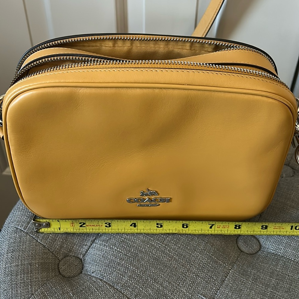 Mustard color coach bag